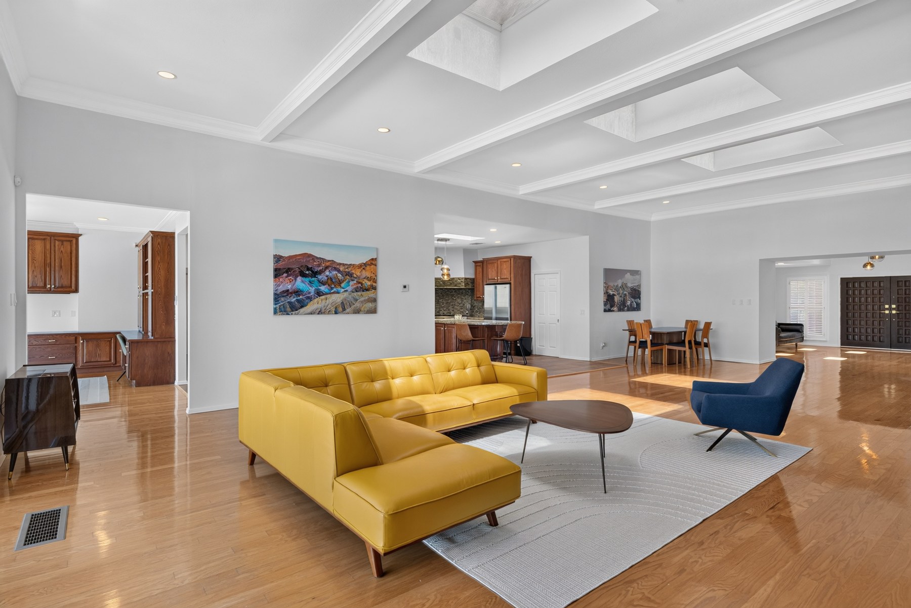 Expansive light-filled living area at 1013 Singing Hills